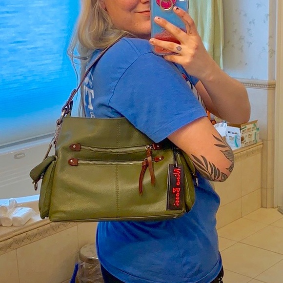 Nino BOSSI Handbags - NWT Nino Bossi Grn Loden Haleigh Leather Hobo $250